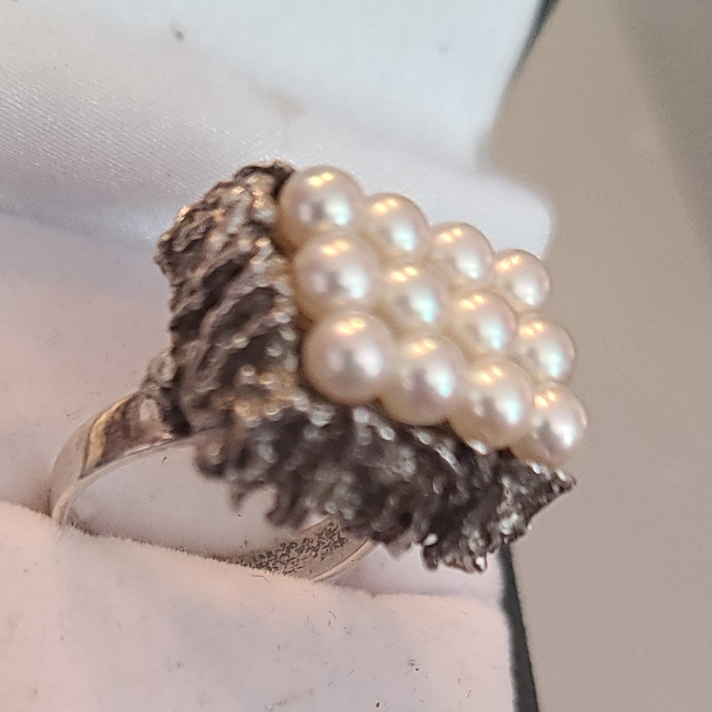 Antique Natural Pearl Ring
